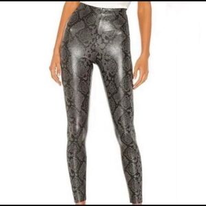 7 for all mankind faux leather snake skin leggings.  NWT size small.